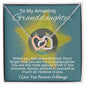To My Amazing Granddaughter - Interlocking Hearts ππ
