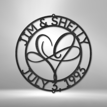 Load image into Gallery viewer, Infinite Love Monogram - Steel Sign
