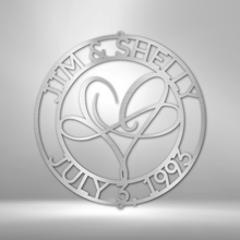 Load image into Gallery viewer, Infinite Love Monogram - Steel Sign

