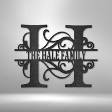 Load image into Gallery viewer, Split Letter Monogram - Steel Sign
