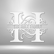 Load image into Gallery viewer, Split Letter Monogram - Steel Sign
